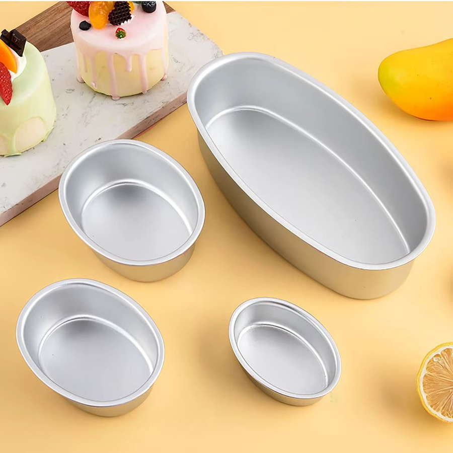 Ovale Backform aus Aluminiumlegierung in Silber für Brot und Kuchen - Bild 4