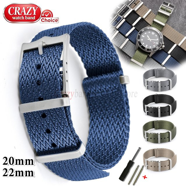 Crazyband Uhrenarmband, Textil/NATO, 20mm, 22mm - Bild 1