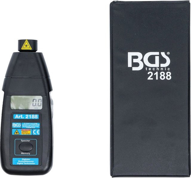 BGS Digitaler Drehzahlmesser in Schwarz - Bild 2