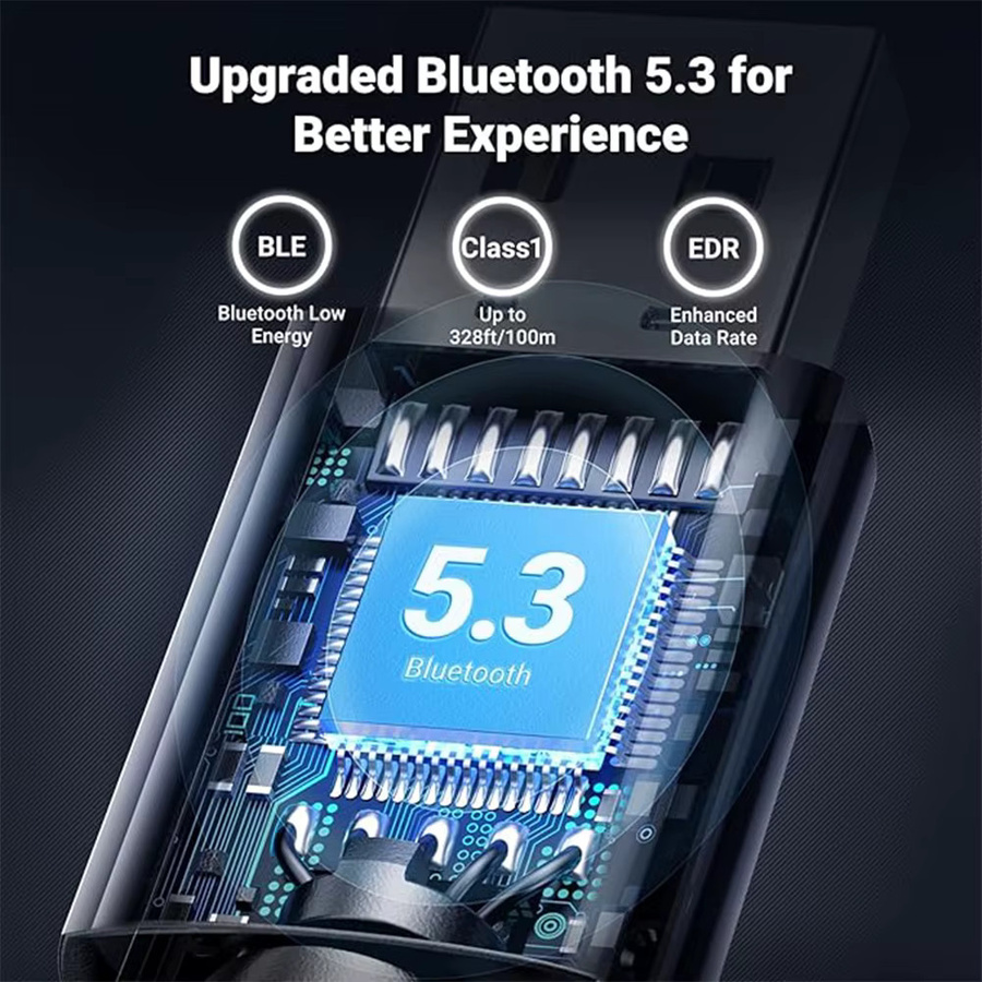 Fenvi WiFi 6 AX900 USB WLAN-Adapter mit Bluetooth 5.3, Dual-Band 2,4G/5GHz, Schwarz - Bild 4