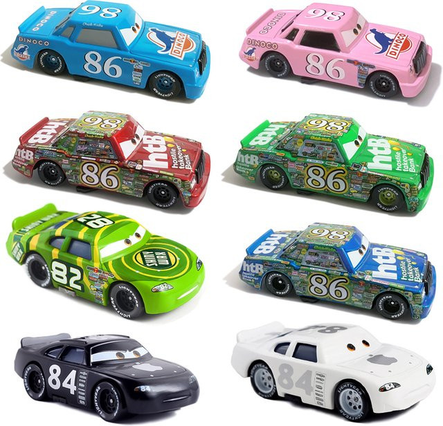 TAKARA TOMY Disney Pixar Cars 3 Chick Hicks, Modellauto, 1:55, Metall, Pink - Bild 1