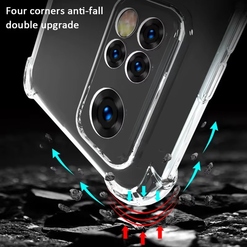 Stoßfeste Schutzhülle für Xiaomi 12, 13T Pro, 12X, Mi 11 Lite 5G, 11i, 13, 12T und Poco F5 Pro in Transparent - Bild 1