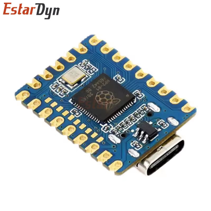 2 Stück Estardyn RP2040-Zero Dual-Core Cortex M0+ Prozessor Mikrocontroller PICO Development Board Modul mit 2 MB Flash in Blau - Bild 2