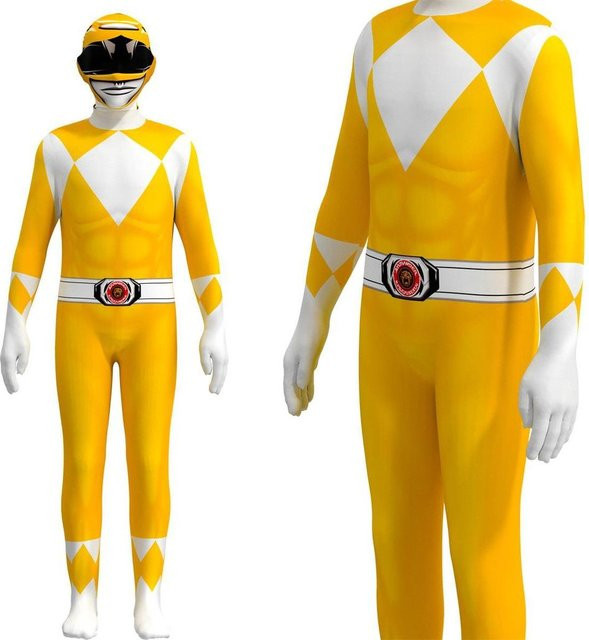 TinyJoy Power Rangers Kostüm, Gelb, Jumpsuit und Charaktermaske - Bild 1
