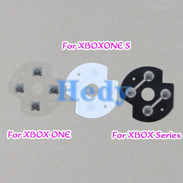 5er Set OCGAME Ersatzteile für Xbox One und Xbox One Slim: Metall Dome Snap PCB Board und D-Pad Kreuz Tasten mit Leitfähigem Film in Transparent - Bild 1