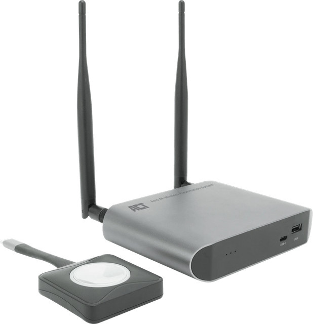 ACT Aero 4K Kabelloses Präsentationssystem in Grau mit HDMI und USB-C Unterstützung - Bild 1