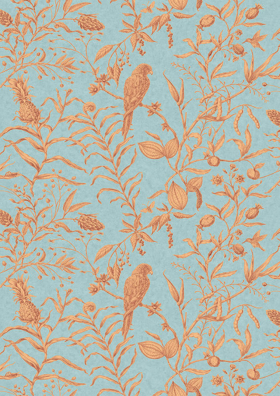 Lewis & Wood Tapete Squawk Jaffa mit floralem Tier- und Botanikmuster in Non-Woven-Qualität Breite: 134 cm - Bild 2
