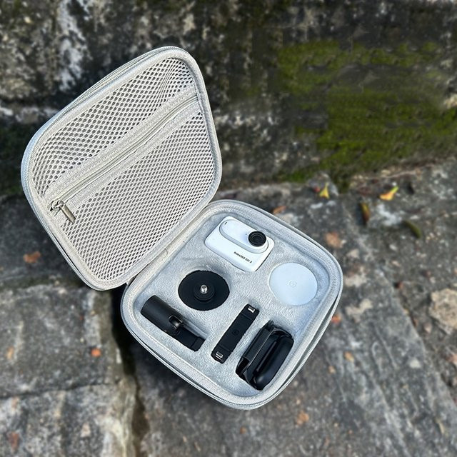 Insta360 Mini-Aufbewahrungstasche für Insta360 GO 3 und GO 3S, Schutzbox und Tragetasche für Kamerazubehör, Grau - Bild 1