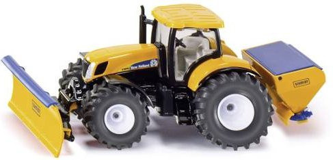 SIKU New Holland Traktor mit Räumschild und Salzstreuer Modellfahrzeug 1:50 - Bild 1