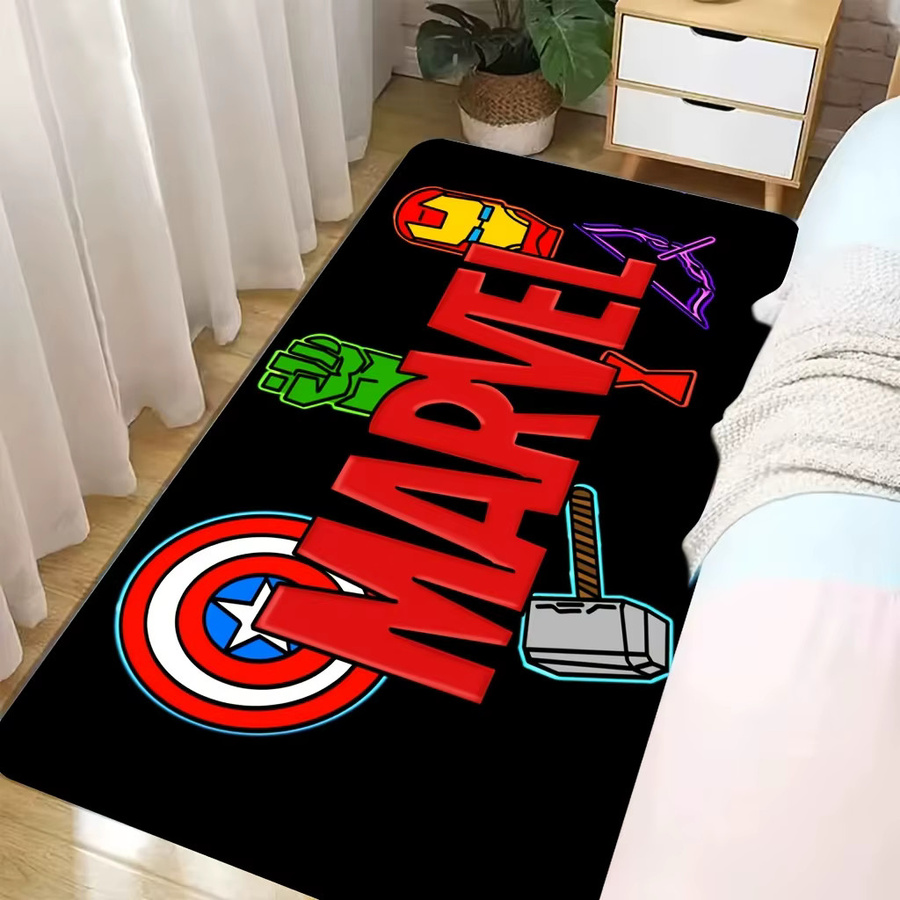 Beast Kingdom Marvel Cartoon Fußmatte mit Captain America, Hulk, Iron Man, Thor und Ant-Man, Mehrfarbig, B/T: 60 x 60 cm, Höhe: 1 cm - Bild 4