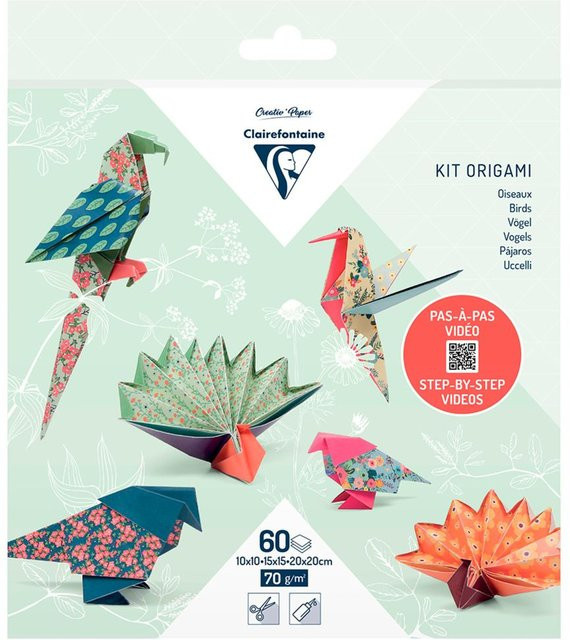 Clairefontaine Faltpapier-Sortiment Vögel in Multicolor - Bild 1