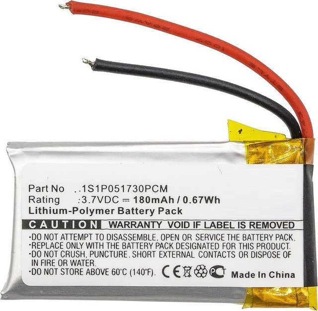 CoreParts MBXWHS-BA032 Akku für Kopfhörer und Headsets in Schwarz und Silber - Bild 1