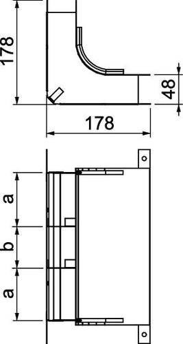 OBO Bettermann Bogen B: 250,00 mm, H: 48,00 mm - Bild 1