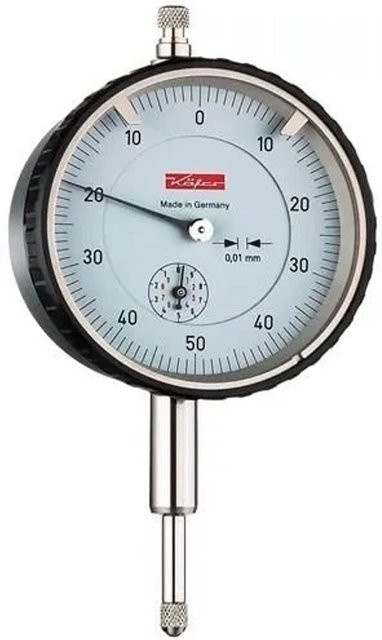 KÄFER Messuhr M2T B mit 10 mm Messbereich und 0,01 mm Auflösung, beige Ziffernblatt - Bild 1