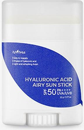 ISNTREE Hyaluronsäure Airy Sun Stick SPF 50+, 22g, mit Hyaluronsäure und Niacinamid - Bild 1