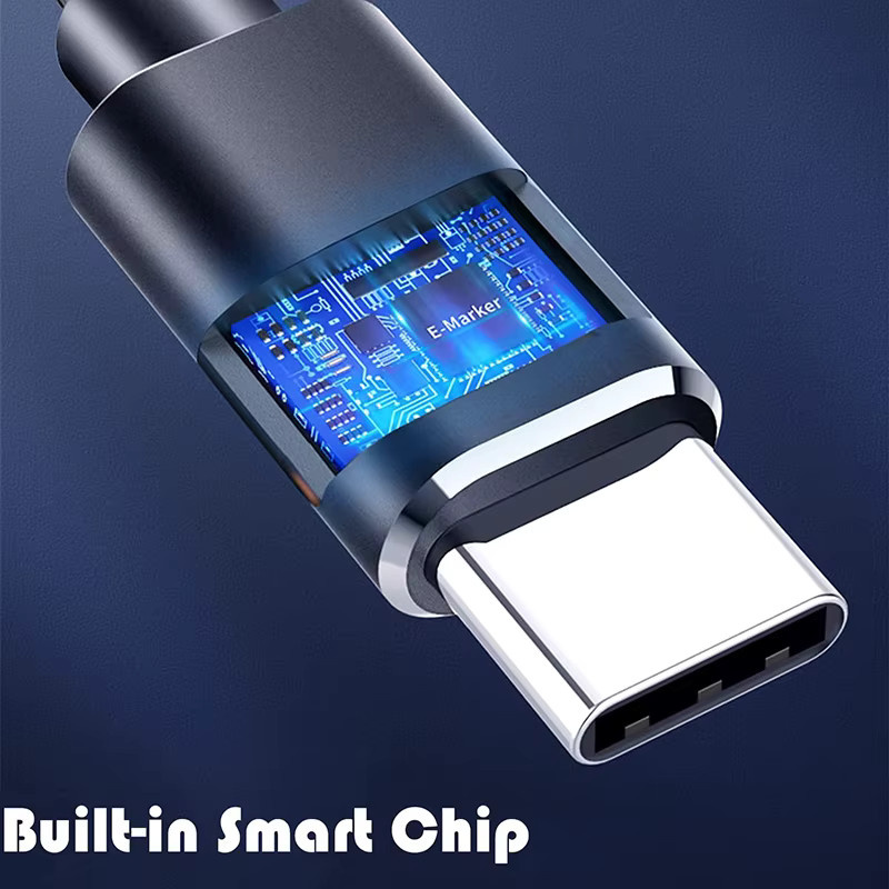 USB-A auf USB-C Schnellladekabel und Datenkabel in Schwarz - Bild 4