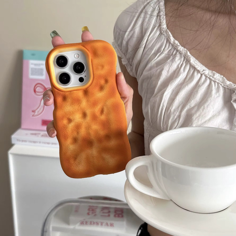 Handyhülle im Brot-Design für Apple iPhone 12 bis iPhone 17 Pro Max aus weichem Silikon - Bild 3
