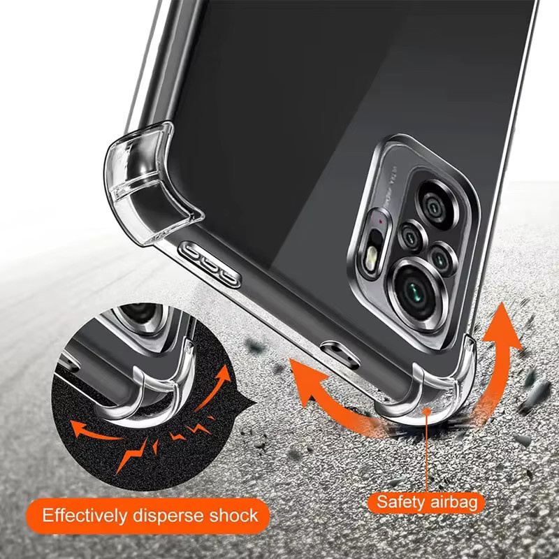 Stoßfeste Silikon TPU Handyhülle mit Airbag-Schutz für Honor Magic 6 Lite, Magic 5 Lite, Magic 6 und Magic 5 Pro in Transparent - Bild 3