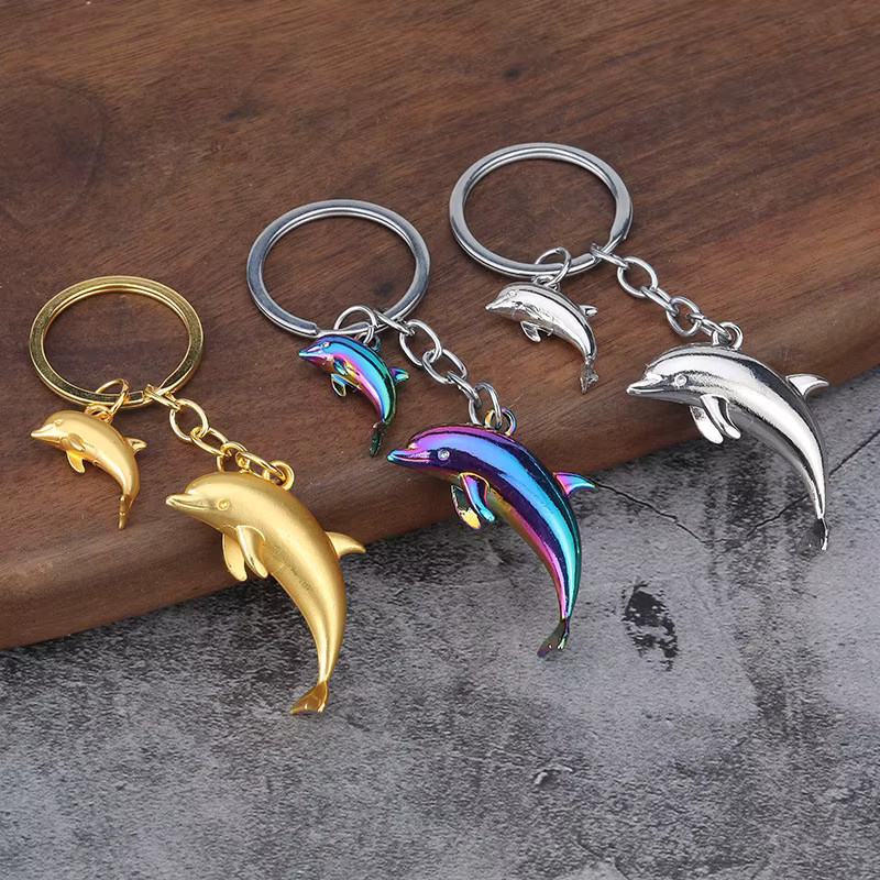 CHYVENEE Schlüsselanhänger Delfin, Legierung, Unisex - Bild 2