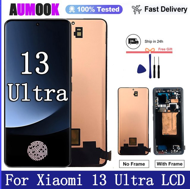 Xiaomi 13 Ultra AMOLED Display Ersatz mit LCD-Touchscreen-Digitizer in Schwarz - Bild 1