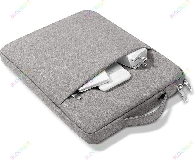 Stoßfeste Handtaschenhülle für Samsung Galaxy Tab S9 Plus, S8 Plus, S7 Plus und S7 FE 12,4 Zoll sowie Tab S7/S8 11 Zoll in Grau - Bild 1