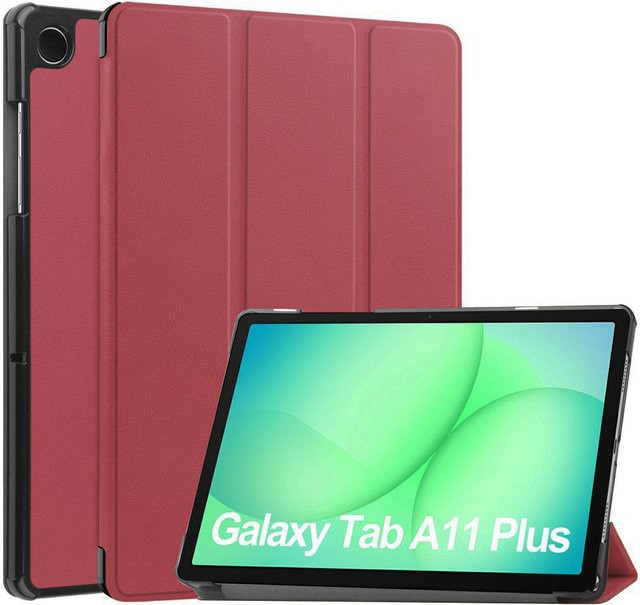 Techsuit FoldPro Schutzhülle für Samsung Galaxy Tab A11+ / Tab A9+ in Rot - Bild 1