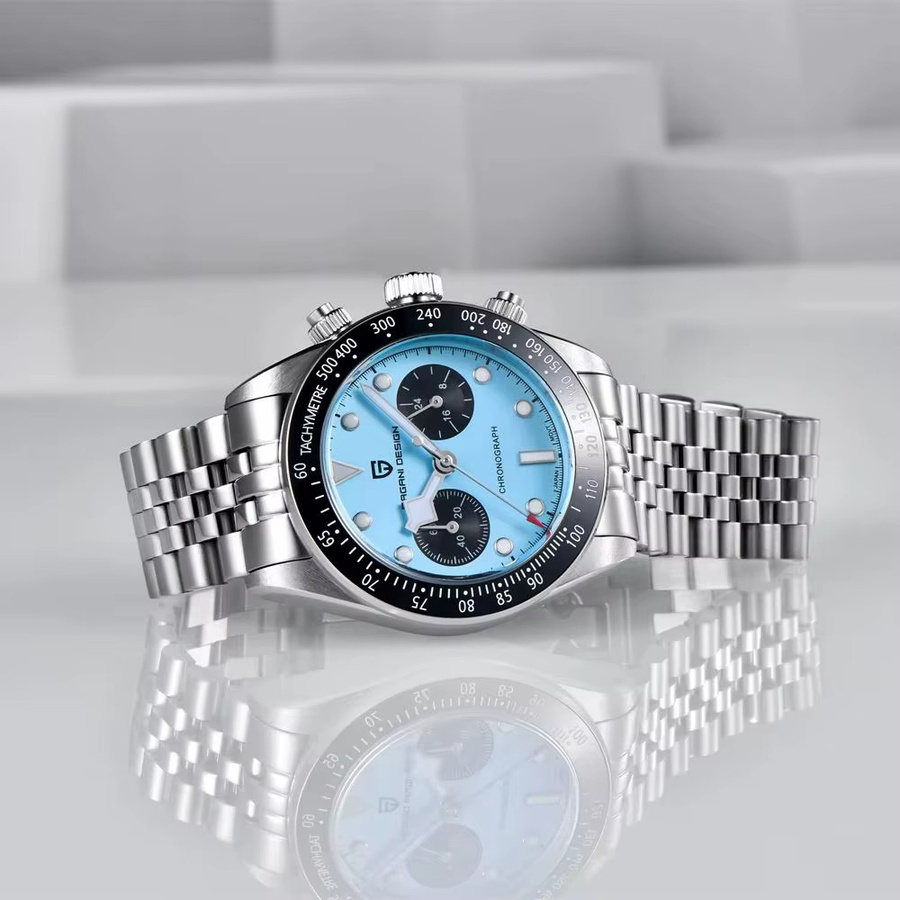 PAGANI DESIGN Chronograph, Quarz, Edelstahl, Saphirglas, Herren - Bild 3