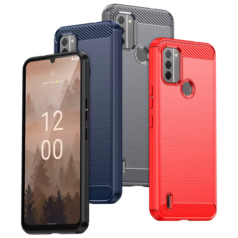 Stoßfeste Schutzhülle für Nokia C31 in Rot aus Soft Silicone TPU - Bild 2