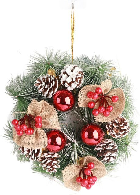 Weihnachtsgirlande mit lebensechten Kiefernnadeln von OutsideWorld in Beige für deine Weihnachtsdekoration - Bild 1