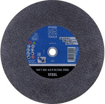 PFERD Trennscheiben SG RAIL STEEL 100 T 350-4,0 R Grau, 10 Stück - Bild 1