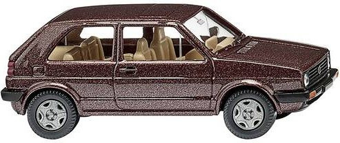 Wiking Modell Volkswagen Golf II PKW im Maßstab H0, Farbe umbrabraun-met mit beige Akzenten - Bild 1