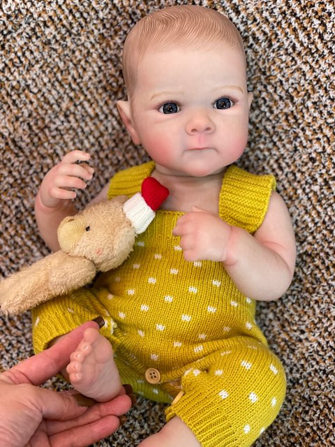 AnjoDoll Bettie Mädchen Ganzkörper-Puppe aus Vinyl - Bild 1