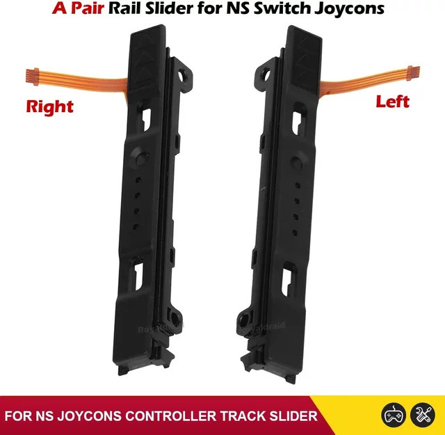 Hayoumon Gleitschieber Ersatzset Links und Rechts für Nintendo Switch Joypad Controller in Schwarz - Bild 1
