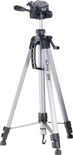 Cullmann Alpha 2800 Aluminium Dreibeinstativ in Silber mit Kugelkopf, 3D-Neiger und Tasche, Arbeitshöhe: 67,5 - 184,5 cm - Bild 1