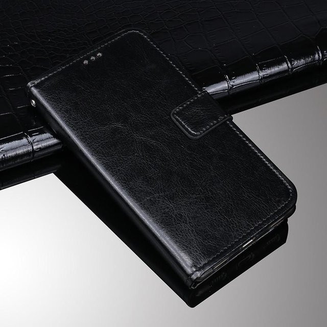 BONUMUM Business Klapphülle mit Magnetständer aus Leder für Oukitel WP62 G in Schwarz oder Blau - Bild 1