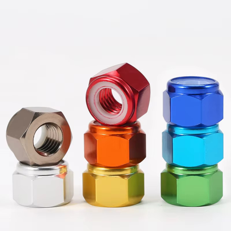 M2M3M4 Selbstsichernde Sicherungsmutter mit Sechskant-Nyloneinsatz aus eloxiertem Aluminium in verschiedenen Farben - Bild 3