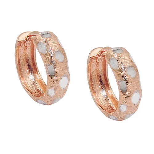 Colfem Creolen Bicolor, 375 Rotgold, Unisex - Bild 1