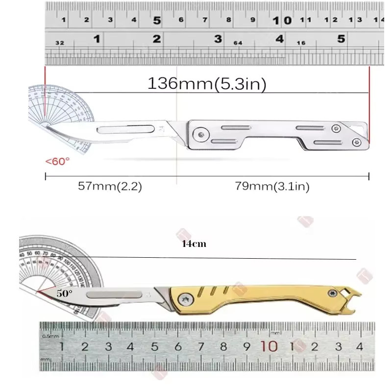 WXCOO Klappmesser-Set aus 23 Kohlenstoffstahl, Edelstahl-Hobby-Messer und Skalpellmesser zum Schnitzen und Basteln - Bild 4