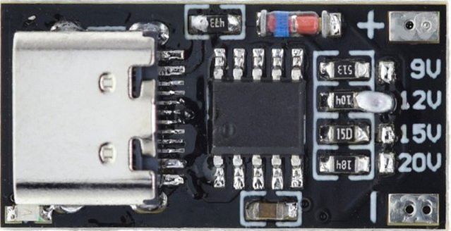 ALLOYSEED USB Typ-C Decoy Board PD/QC/AFC Trigger Modul für schnelles Laden 9V 12V 15V 20V Schwarz - Bild 1