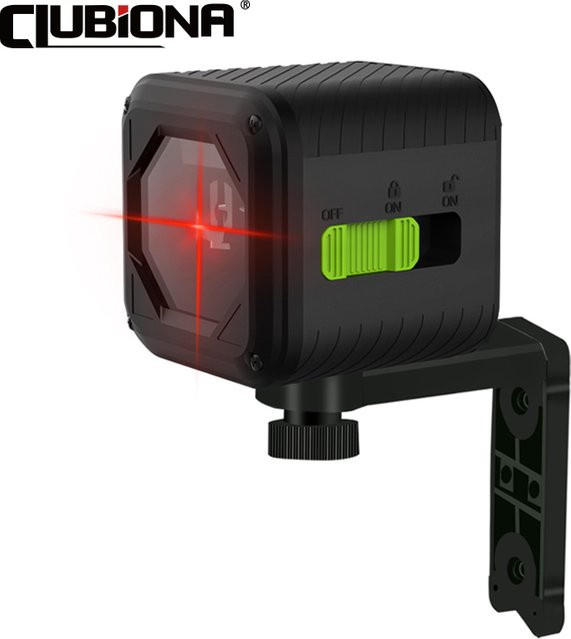 Clubiona Selbstnivellierendes Kreuzlinien-Lasergerät mit grünen und roten Linien, CE-zertifiziert - Bild 1