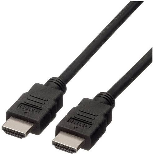 Roline Green HDMI High Speed Kabel mit Ethernet in Schwarz, Länge: 2 m - Bild 1