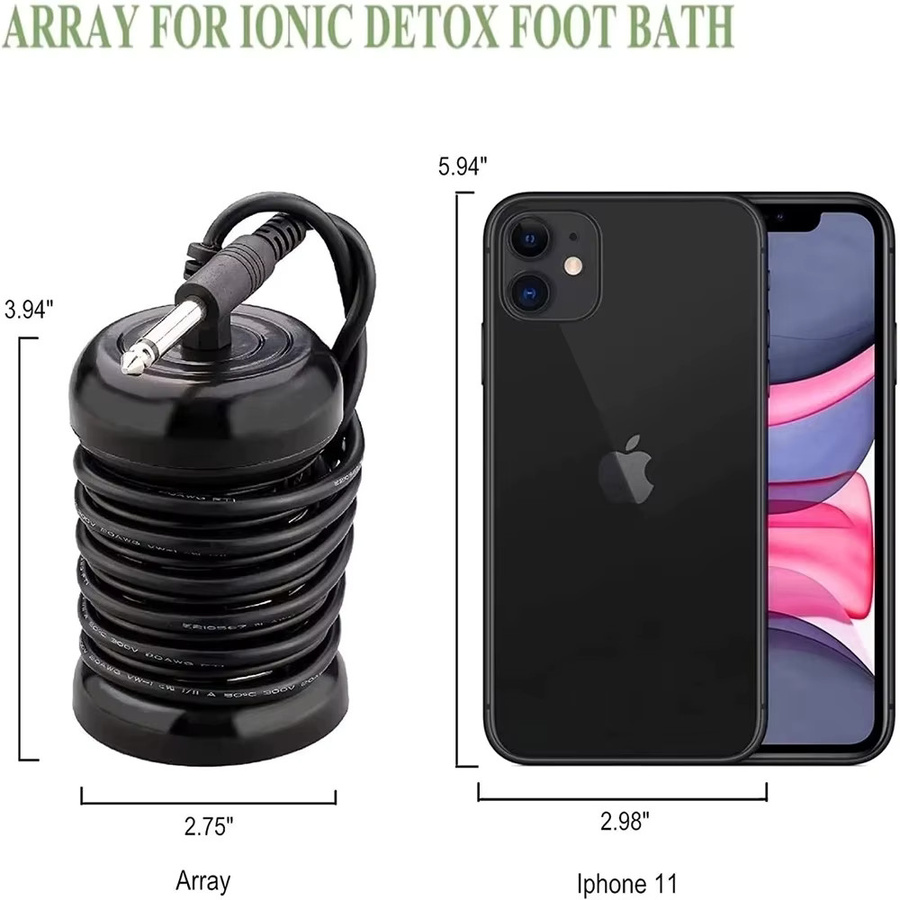 Monclique Detox Ionen Fußbad Maschine, Schwarz - Bild 3