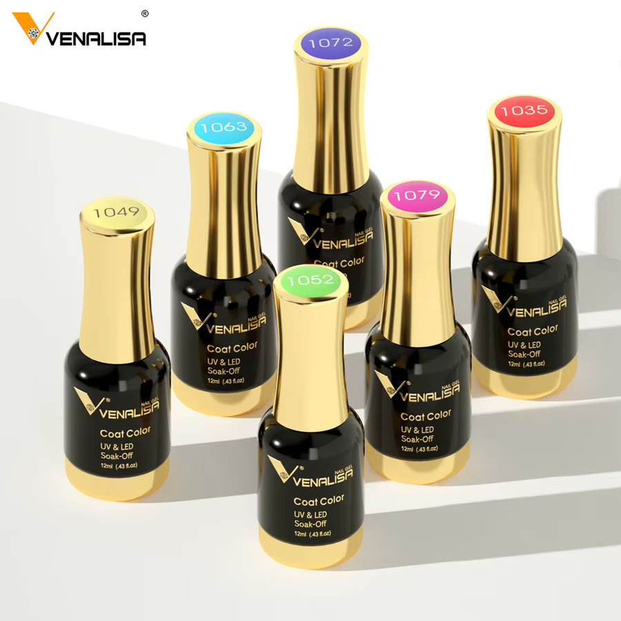 Venalisa Top Coat Nagellack Gel, Schwarz, Glänzend - Bild 3