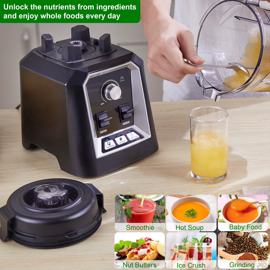 BioloMix Low-Profile Küchenmixer mit 2 l Behälter und automatischen Programmen aus BPA-freiem Kunststoff - Bild 2