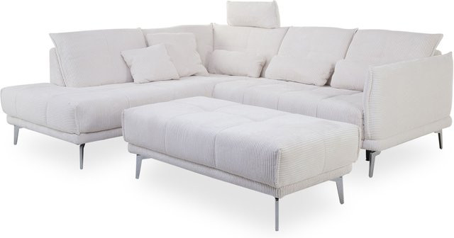 Polsterecke SANSIBAR ROBERTSFORS in Natur mit Stoffbezug und Kaltform, L-Form linksseitig, B/T/H: 222 x 150 x 68 cm - Bild 1
