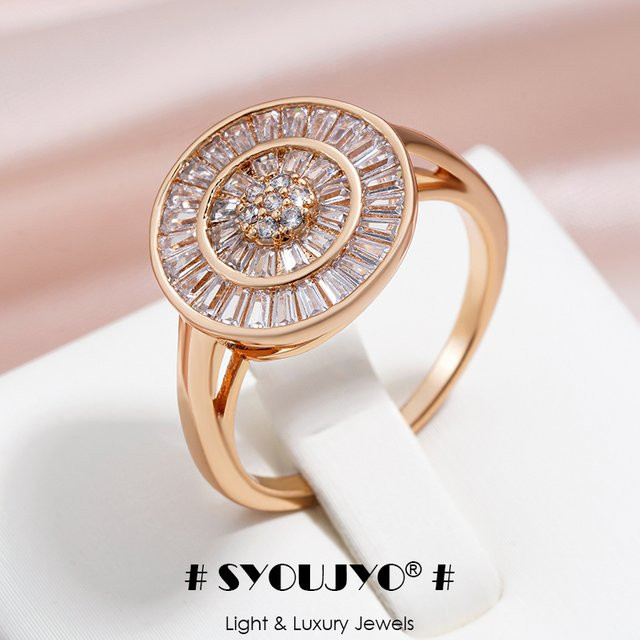Syoujyo Ring, Zirkonia, Roségold, Damen, Vintage - Bild 1