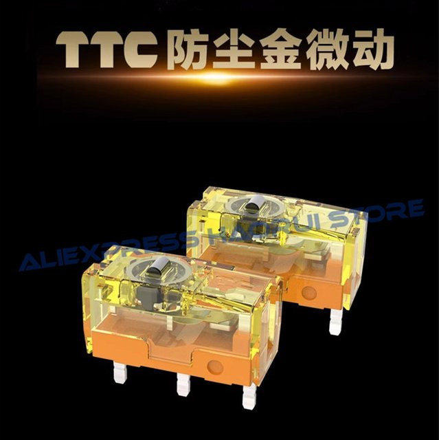 TTC Staubdichte Mikroschalter mit Goldlegierung-Kontakten für Maus und Tastatur, 3-Pin - Bild 1