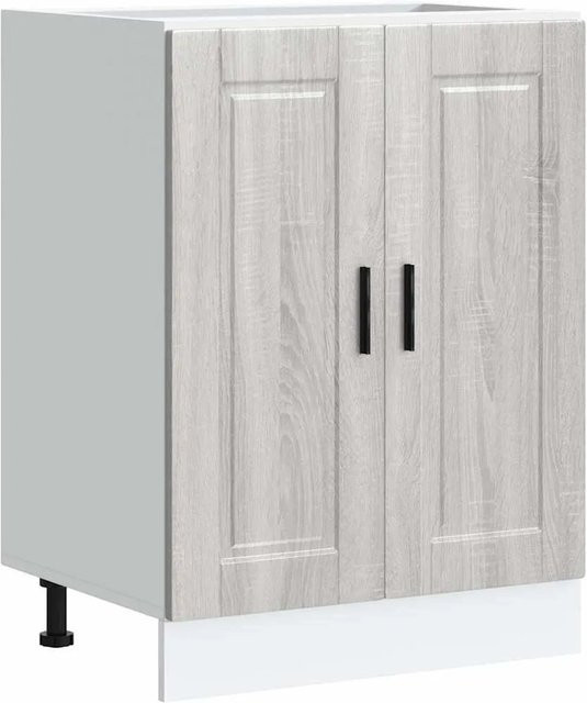 Küchenunterschrank DELUKE THEO in Sonoma Grau mit Türen, B: 60 cm, T: 46 cm, H: 81,5 cm - Bild 1