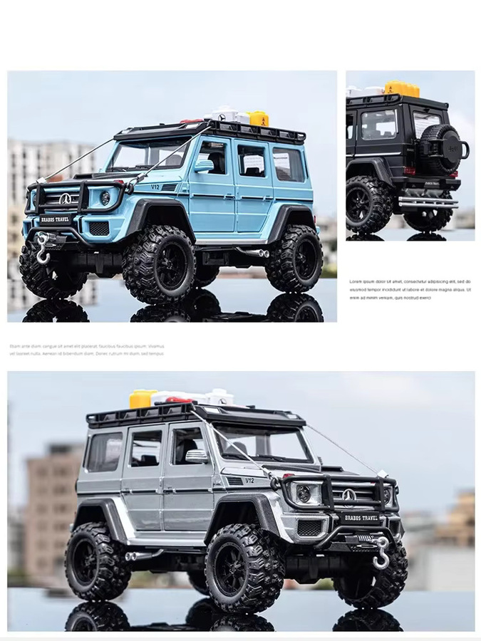 Mercedes-Benz G550 4X4, Modellauto, 1:24, Metalllegierung, Schwarz - Bild 5