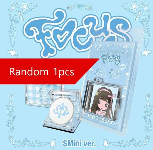 Hearts2Hearts Mini 1. Album [FOCUS] SMini-Ver. Intelligentes Album in Grau - Bild 1